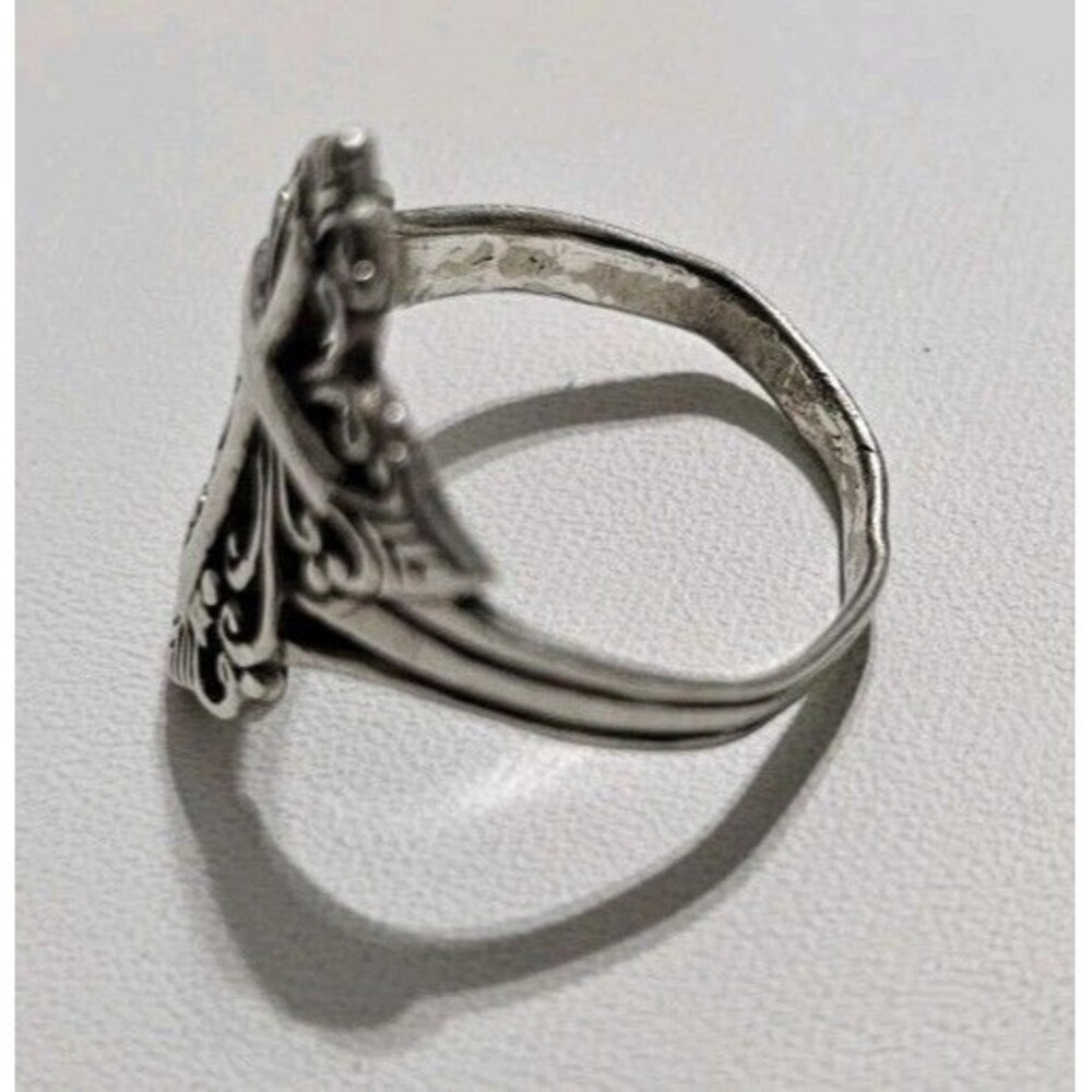 Sterling Silver 925 Cross Ring Size 7 - Picture 6 of 10